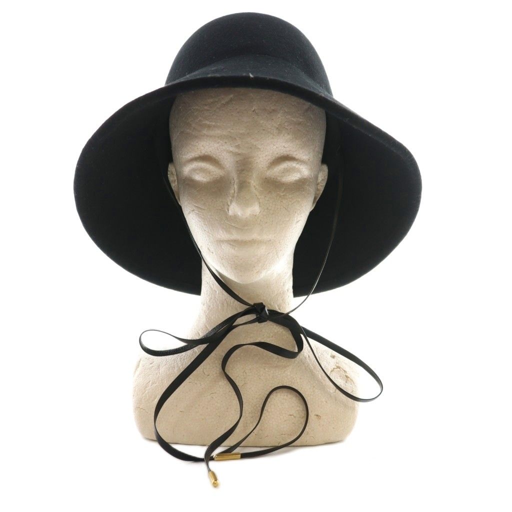 エントワフェイン ENTWURFEIN ノエル Noel ハット 帽子 ウール 黒