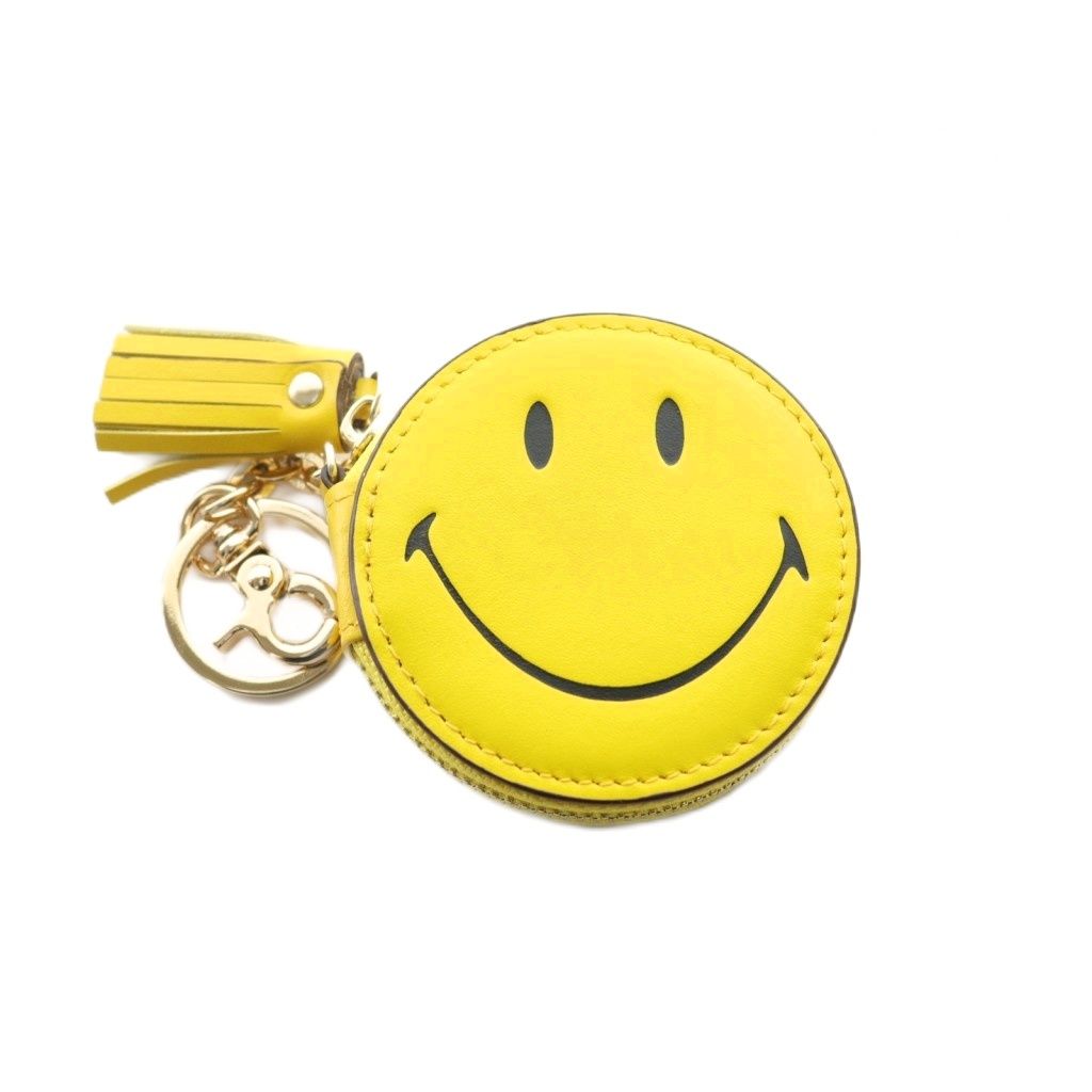 グッドグリーフ GOOD GRIEF スマイルコンパクトチャーム キーケース キーホルダー 手鏡 黄色 イエロー SS OS