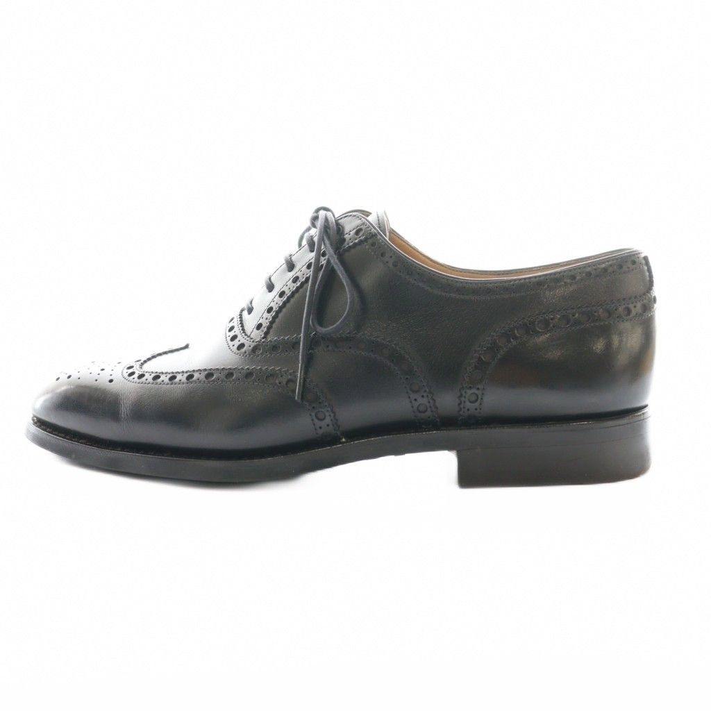 カルミナ CARMINA フルブローグ ドレスシューズ ウィングチップ 7.5 黒 ブラック 742 SS OS SH