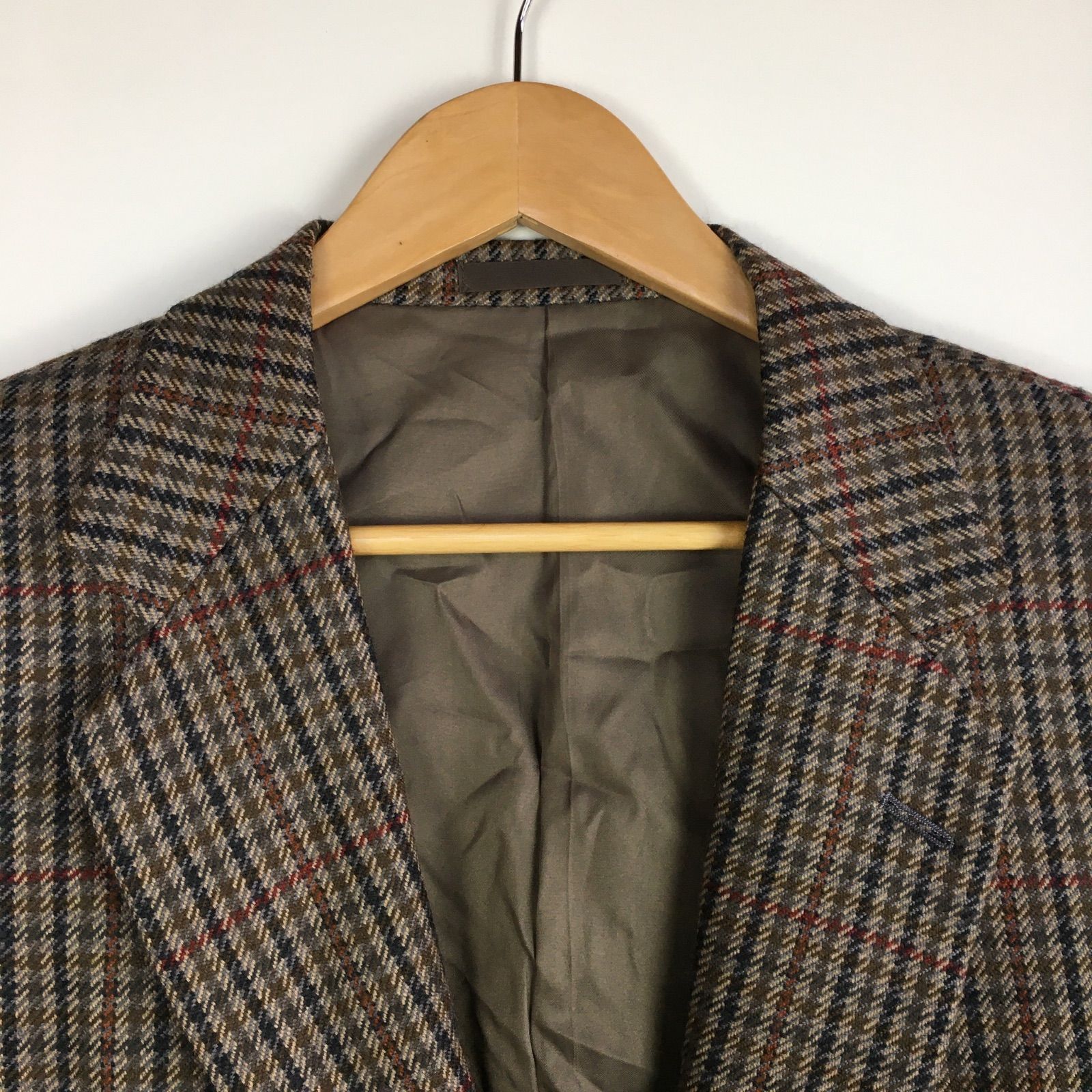 90年代 バーバリー テーラードジャケット メンズ 千鳥格子