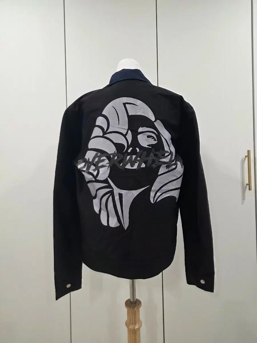 AOTT アンアウトフィット ブラック プリンティング ジャケット M