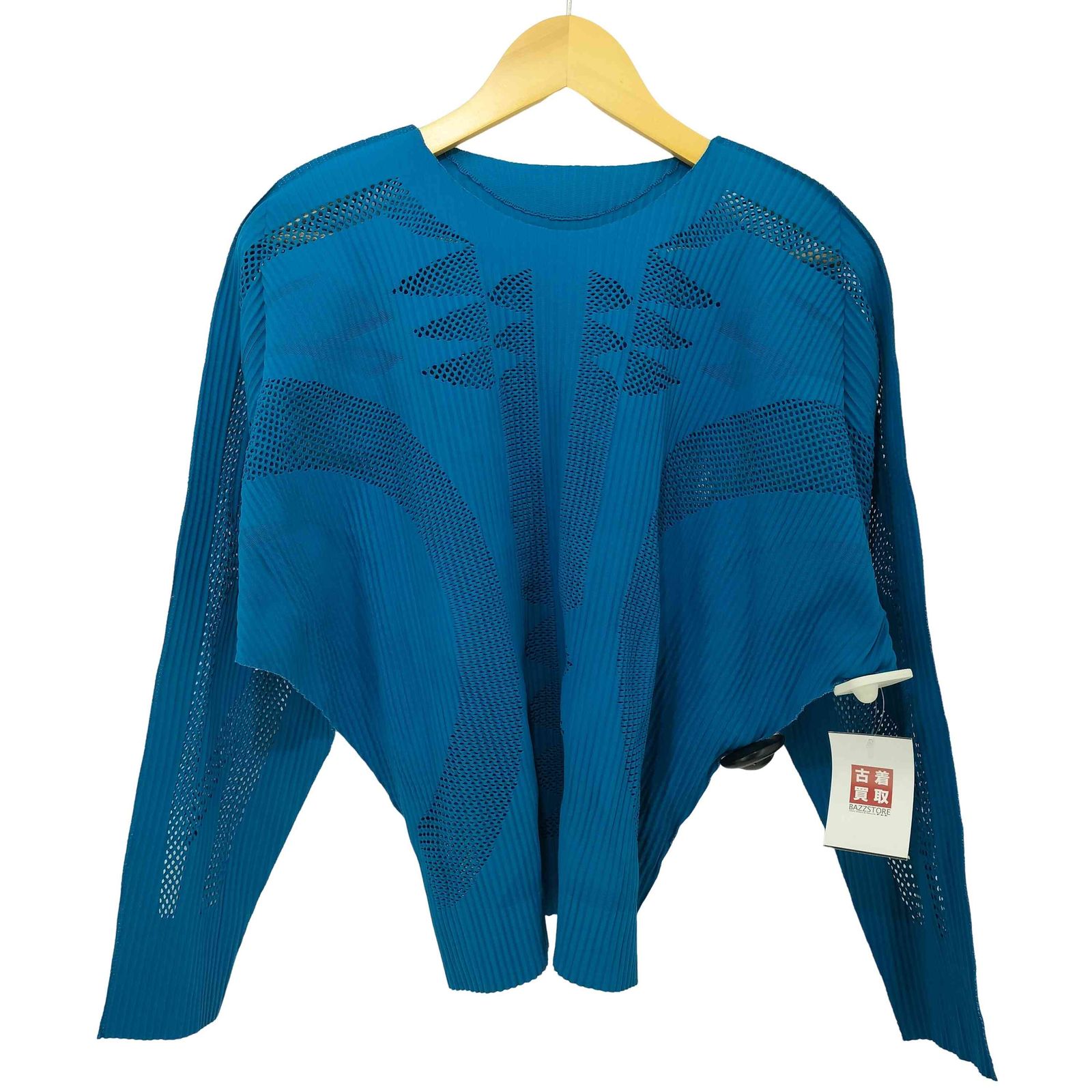 イッセイミヤケミー ISSEY MIYAKE me 21AW プリーツ メッシュ L/S