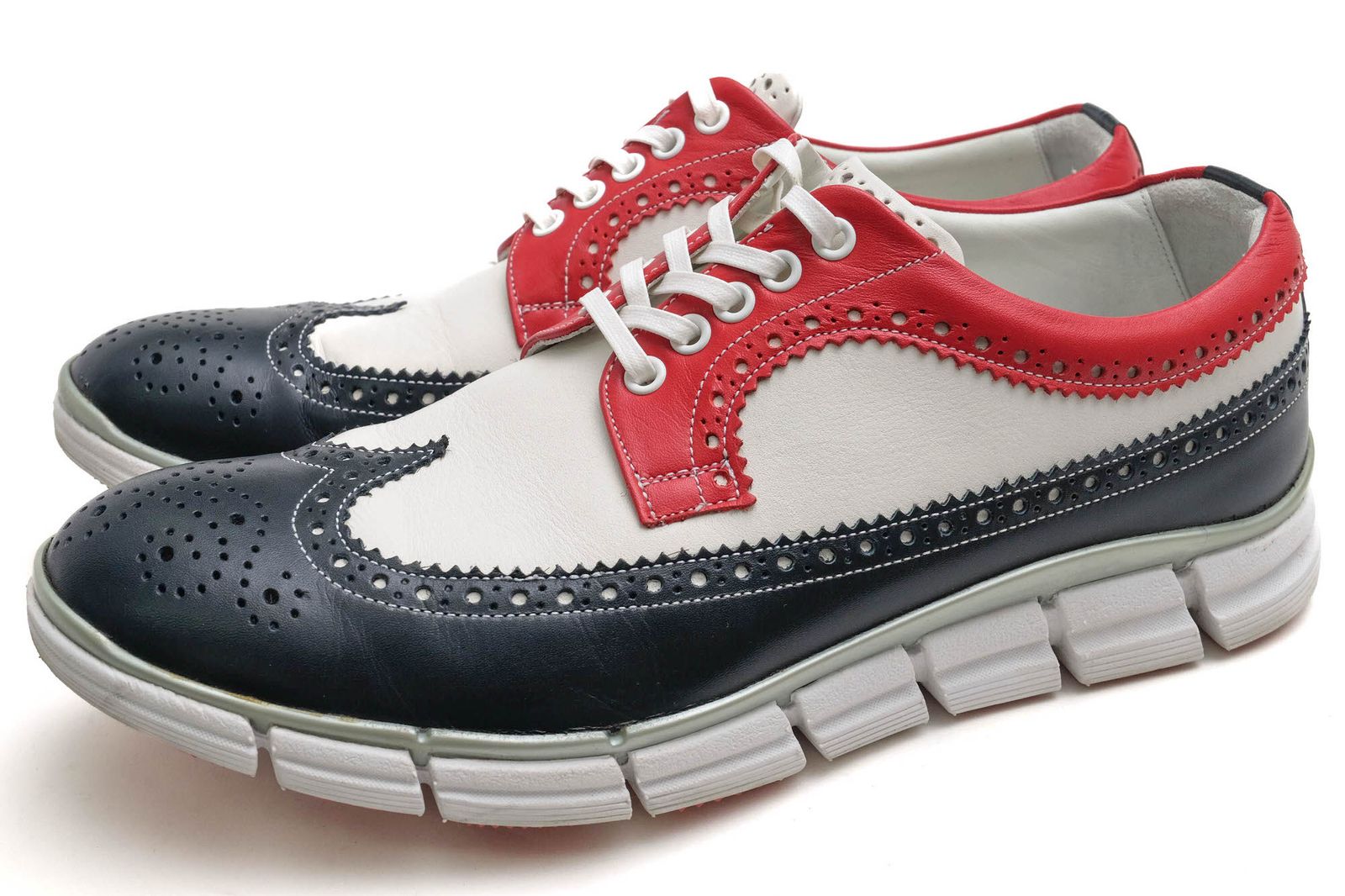 ヒロシツボウチ／HIROSHI TSUBOUCHI シューズ ビジネスシューズ 靴 ビジネス メンズ 男性 男性用 レザー 革 本革 ホワイト 白 HTO-AD05 トリコロール ウイングチップ 定番