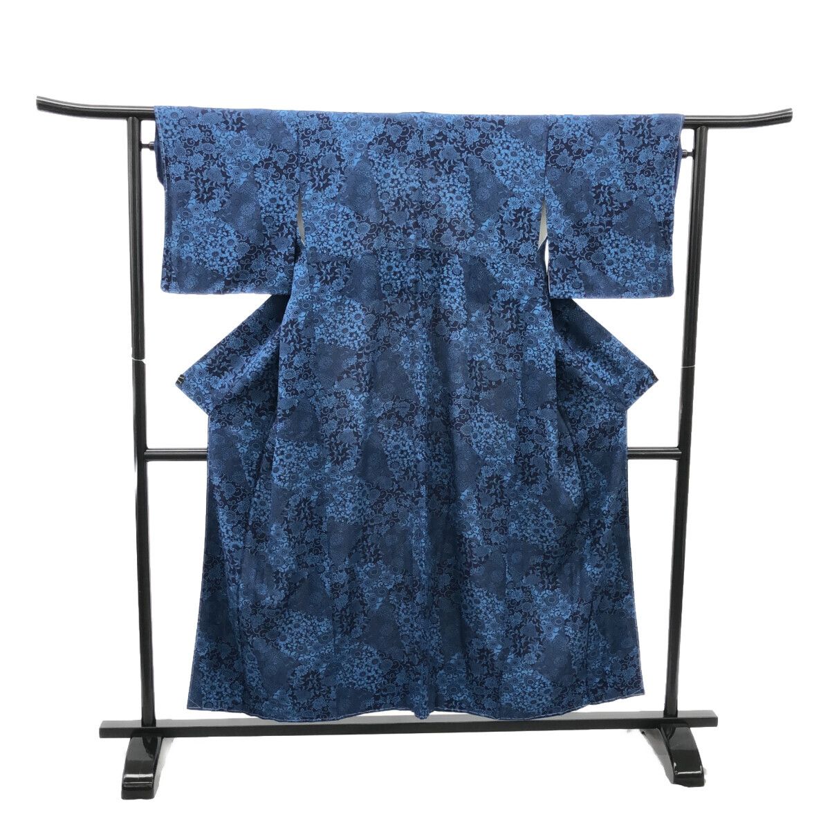 小紋 藍染 仕立上がり 適応身長150～156㎝ 12025