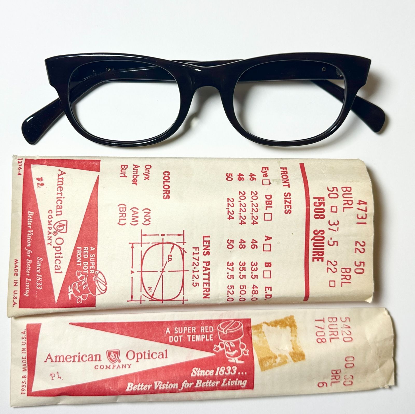 極稀少 American Optical AO 1960年代 未使用・ビンテージ アメリカン 