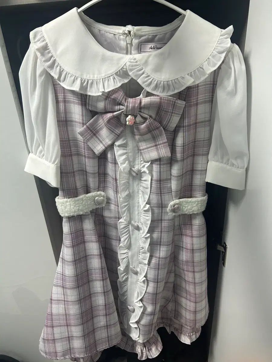 アンクルージュ ワンピース セットアップ フリル チェック ピンク 量産型 地雷系 リズリサ