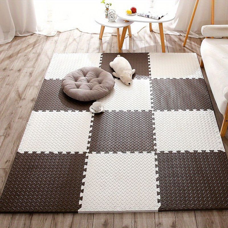 EVAフォームパズルフィットネスマット、スプライシングフロアタイル、ゲームマット 新品?未使用】 マット ジョイントマット 24ピース 厚手 EVAフォーム