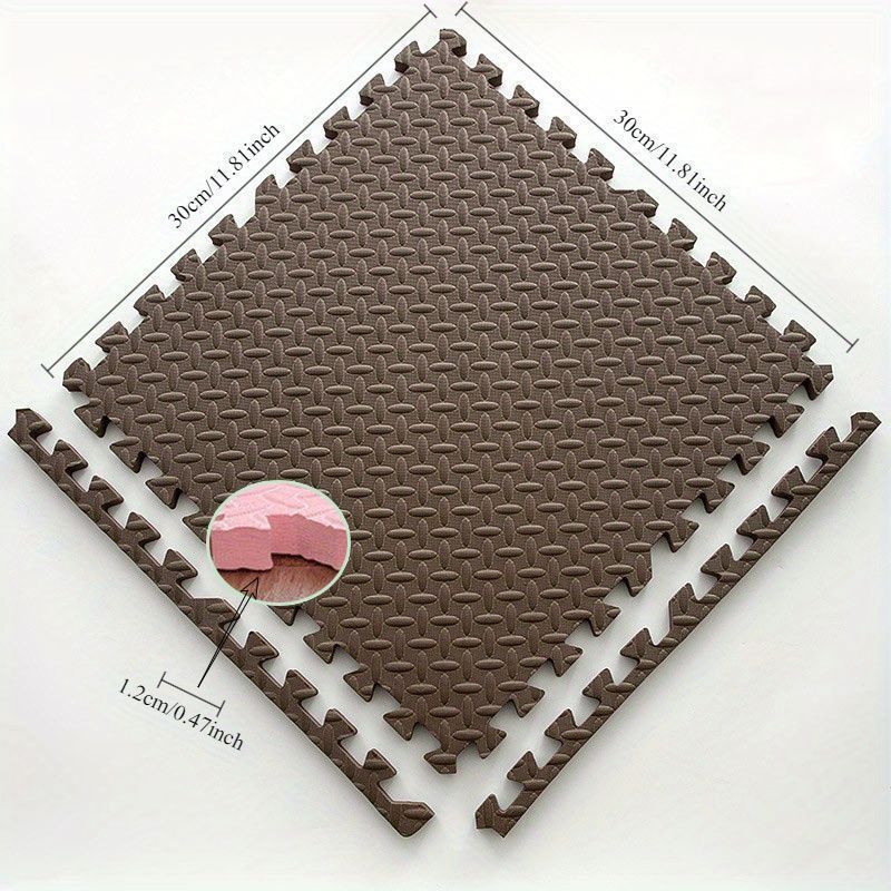 EVAフォームパズルフィットネスマット、スプライシングフロアタイル、ゲームマット 新品?未使用】 マット ジョイントマット 24ピース 厚手 EVAフォーム