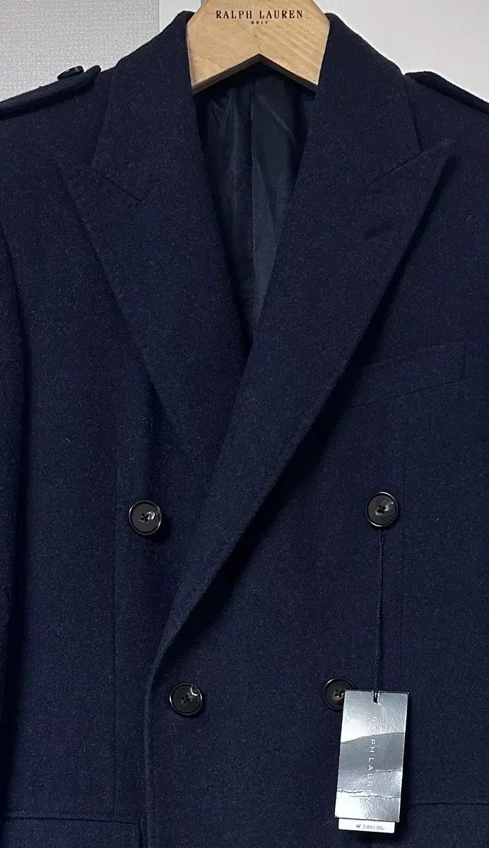 ほぼ未使用✨　ポロ　ラルフローレン　ピーコート　ダブル　40R ネイビー ✨近年モデル✨ポロラルフローレン ピーコート ダブル エポーレット
