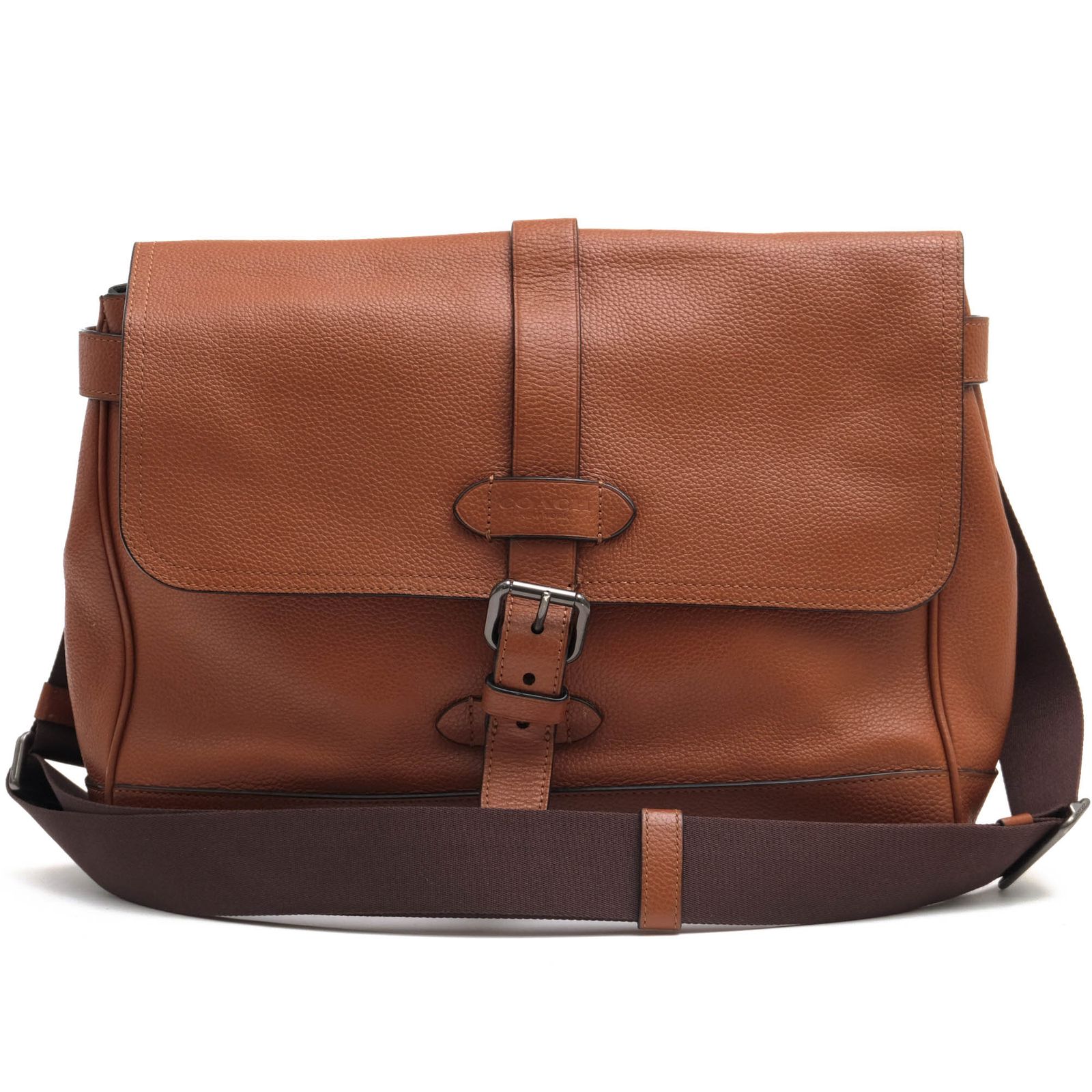 COACHF71066 2wayレザービジネスバッグ ロゴ刻印 ブラック コーチ 