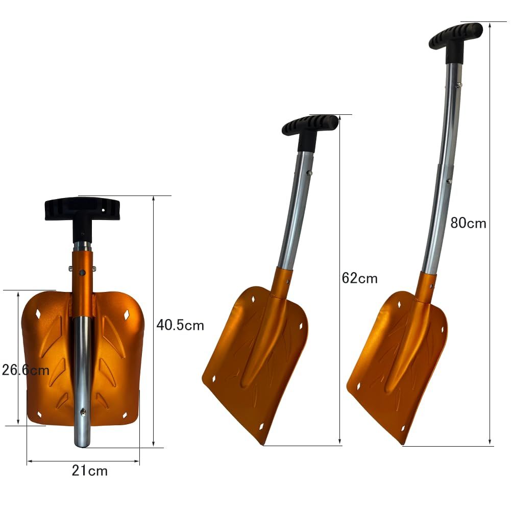 solotour スコップ シャベル //伸縮式 アウトドア用 除雪 雪かき 車載