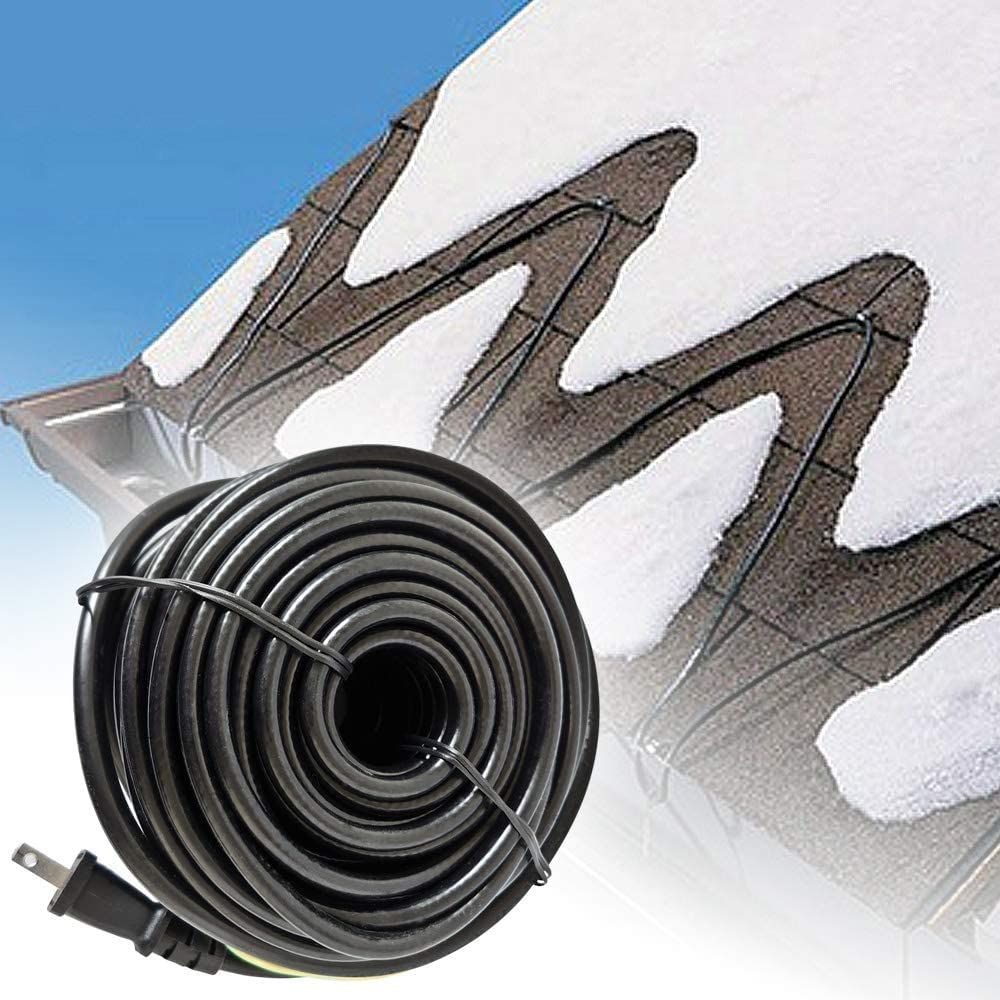 eモンズ 融雪ヒーター 電熱ケーブル ホットけーる 20ｍタイプ 特許取得済 万能タイプ 引っ掛け金具付き 融雪ケーブル 融雪装置 融雪システム 屋根融雪 水道管凍結 つらら防止 雪庇防止 雨樋 排水管 凍結防止