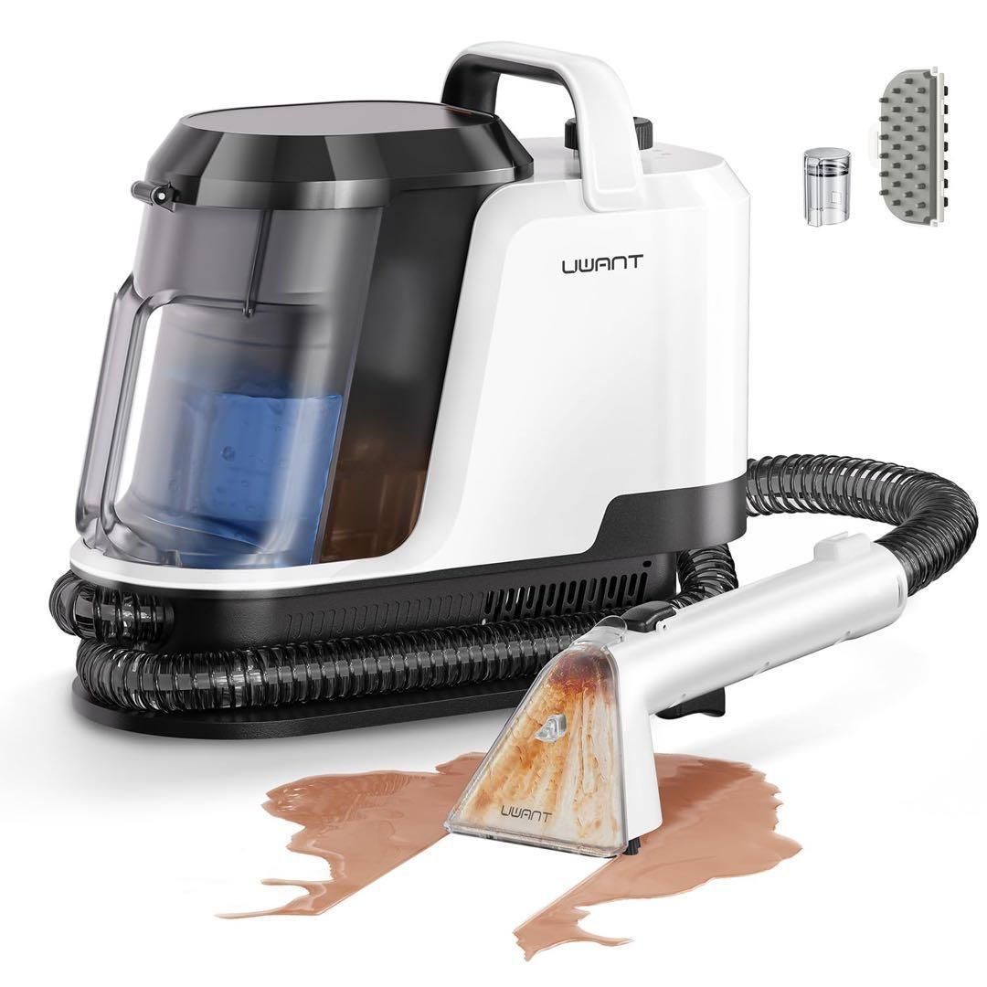 即日 1690 m シリーズ累計販売30万台突破 uwant リンサークリーナー 18000 Pa強力吸引 家庭用カーペットクリーナー 汚れを浮かせて強力吸引 2400 ml 2 in 1大容量水タンク車用掃除機 PSE認証済み