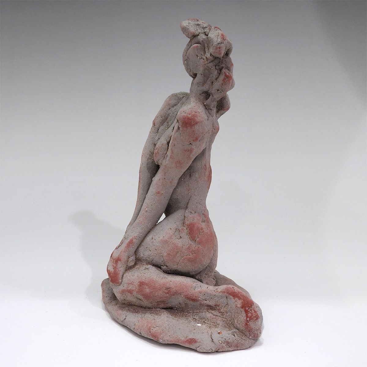 木内克 裸婦 共箱 女性像 座像 テラコッタ 彫刻 置物 オブジェ 抽象