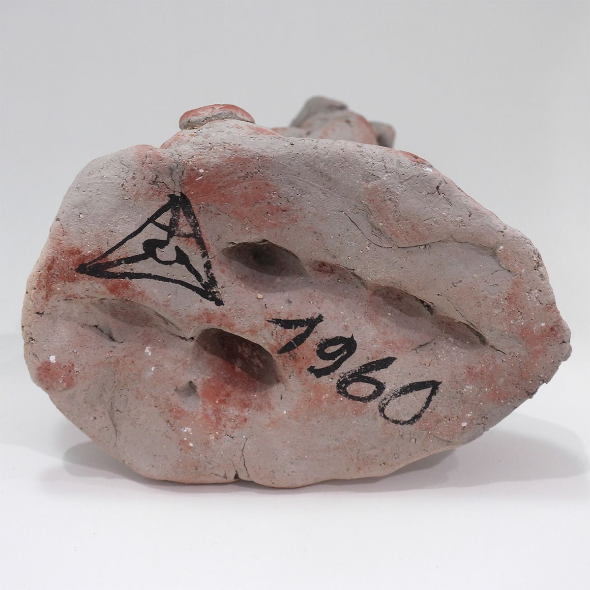 木内克 裸婦 共箱 女性像 座像 テラコッタ 彫刻 置物 オブジェ 抽象