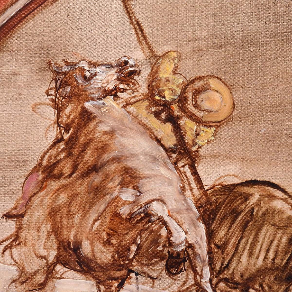 クロード・ワイズバッシュ 突撃 油彩8号 ギャラリーためなが取扱い