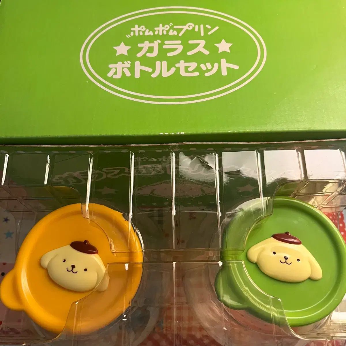 ポムポムプリン ガラス 蜂蜜キャンディ 収納ボックス