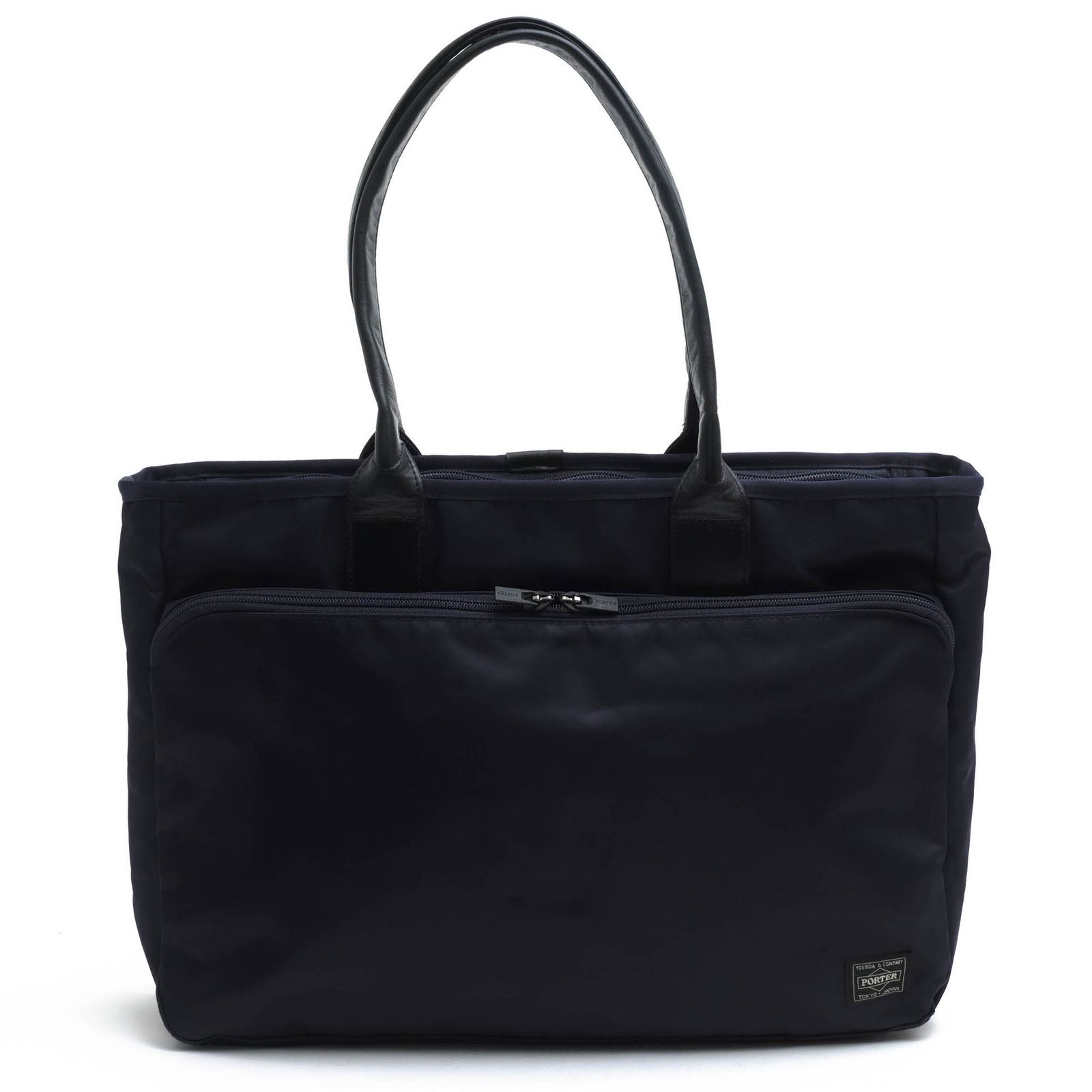 ポーター 吉田カバン PORTER バッグ トートバッグ 鞄 ハンドバッグ メンズ 男性 男性用 ナイロン レザー 革 本革 ネイビー 紺 655-17873 TIME TOTE BAG タイム ビジネストート 肩掛け ワンショルダーバッグ