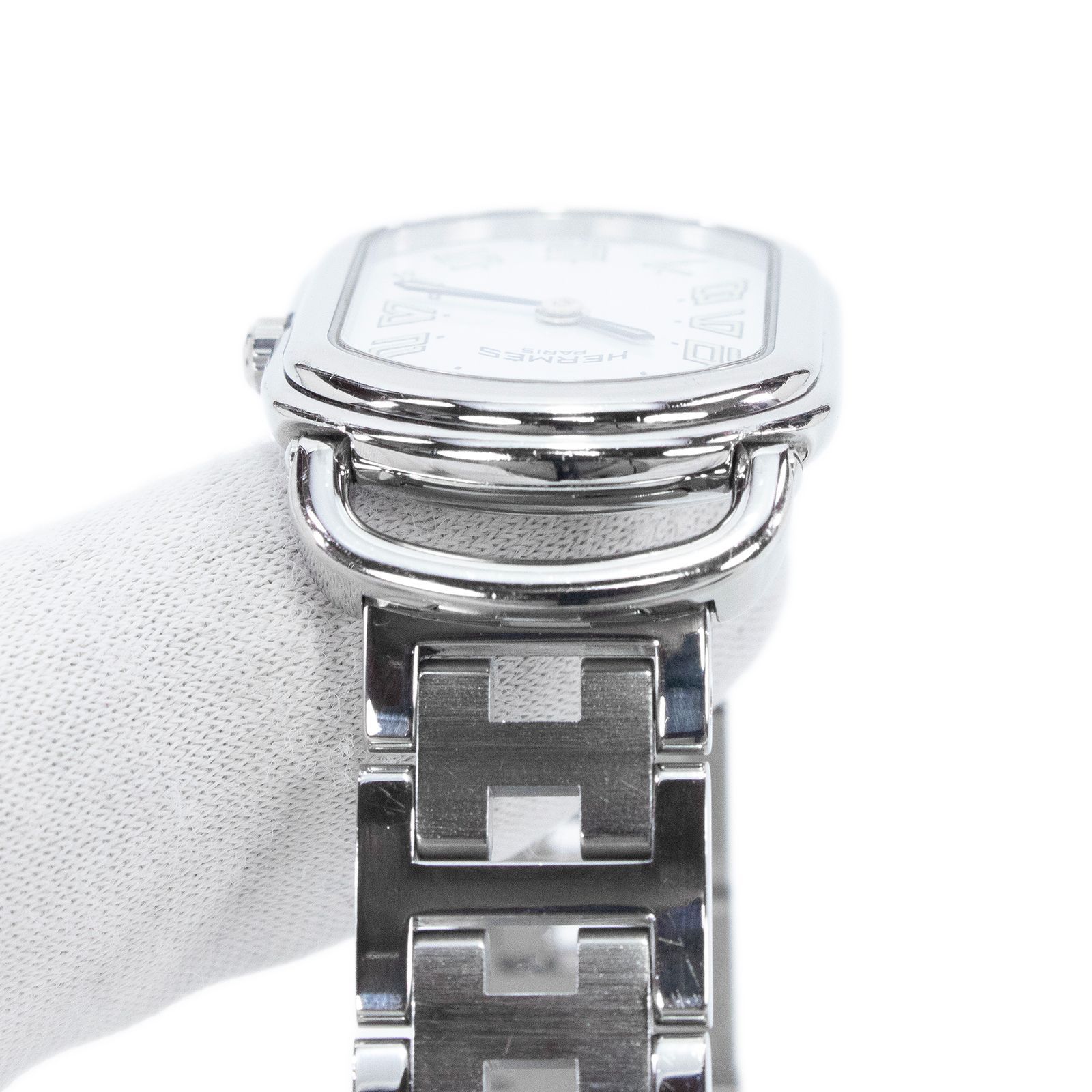 送料無料 エルメス 腕時計 クォーツ 2針 レディース ラリー RA1.210 白