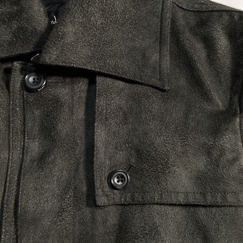 トルネードマート/マイクロスエードシングルトレンチコート/レザー調/ブラック/L トルネードマート☆17AW☆マイクロスエード トレンチコート ジャケット