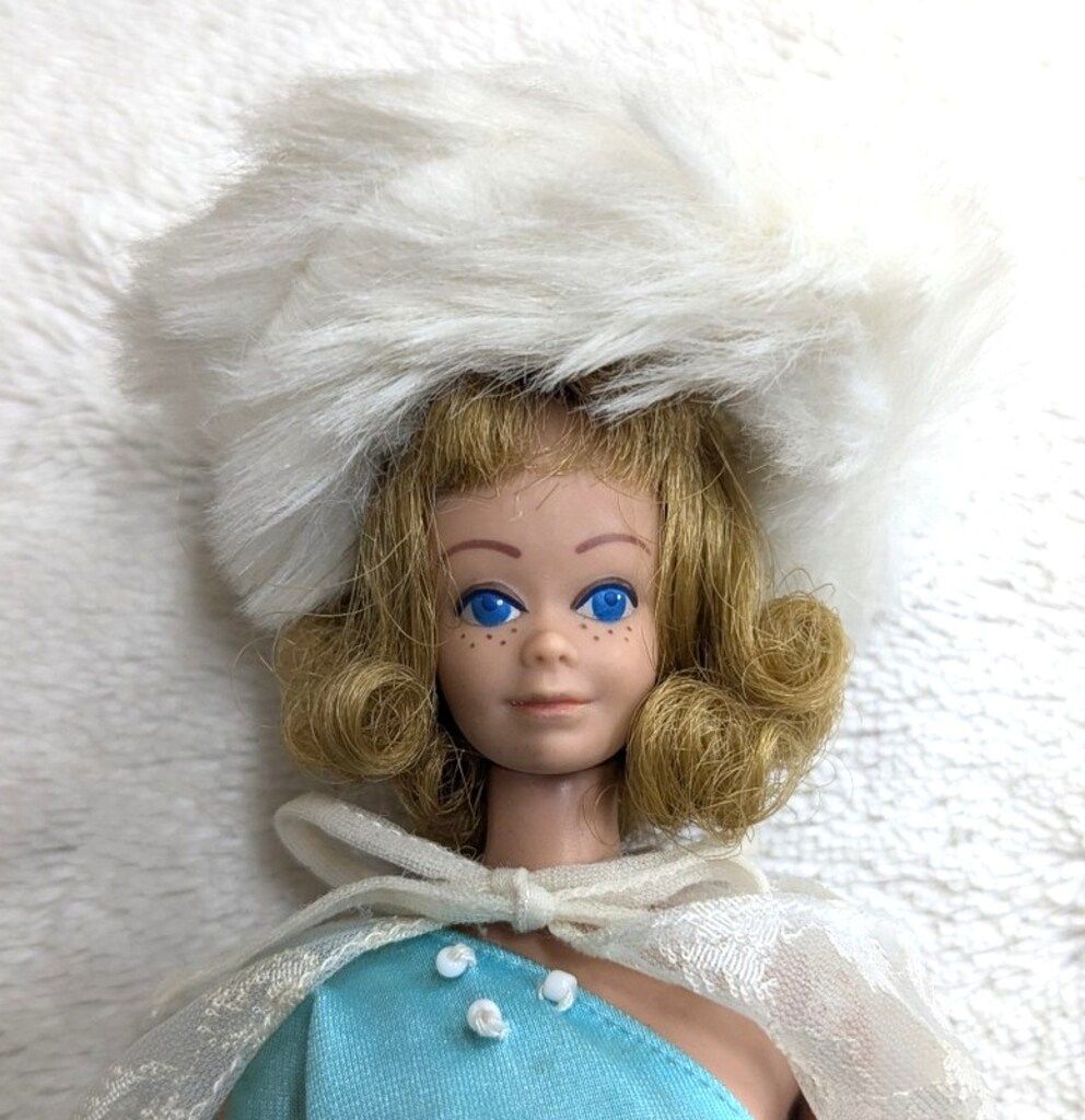 マテル ヴィンテージバービー ミッヂ そばかす有 口閉じ ブロンド