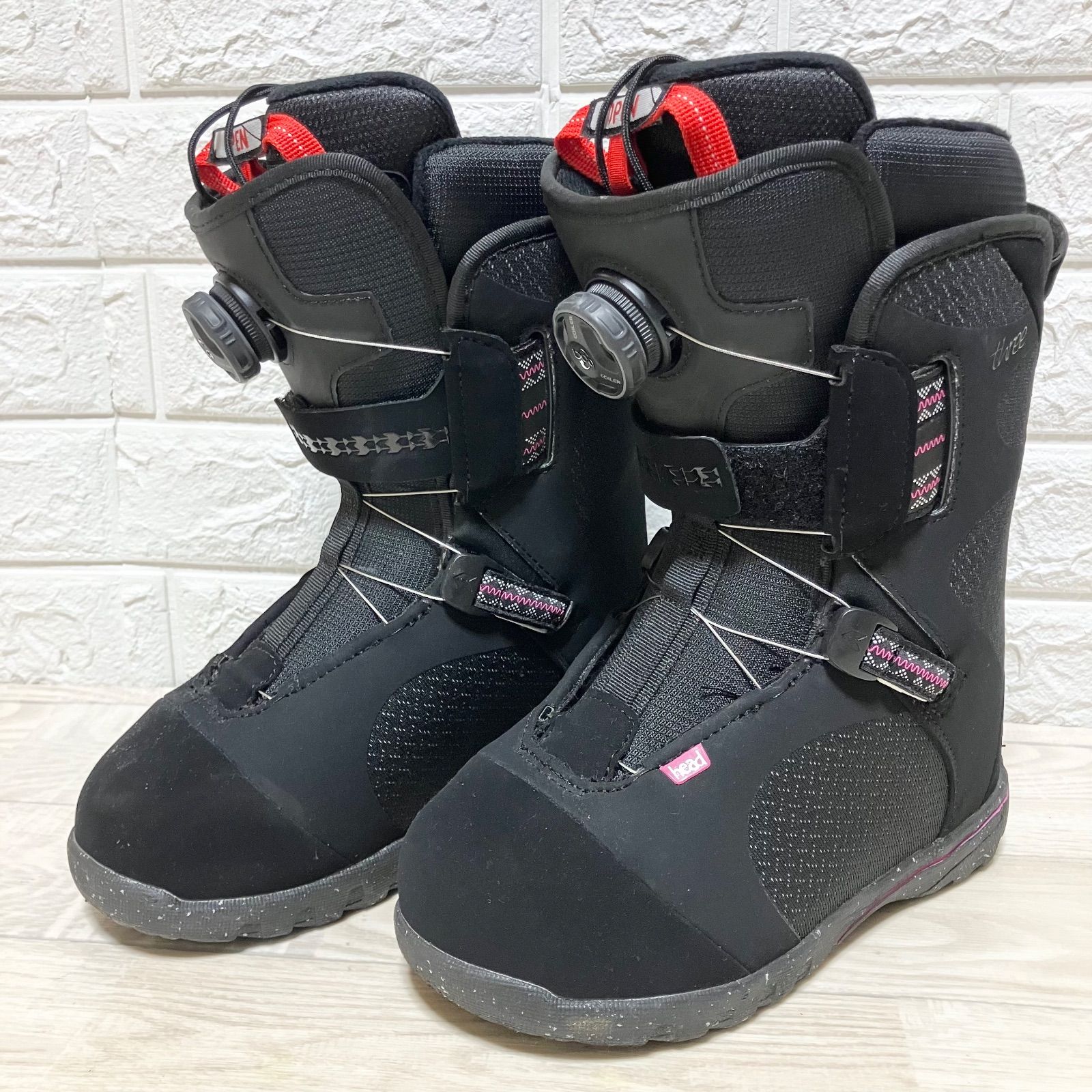 HEAD THREE BOA ヘッド スリー ボア 23 cm レディス ブラック