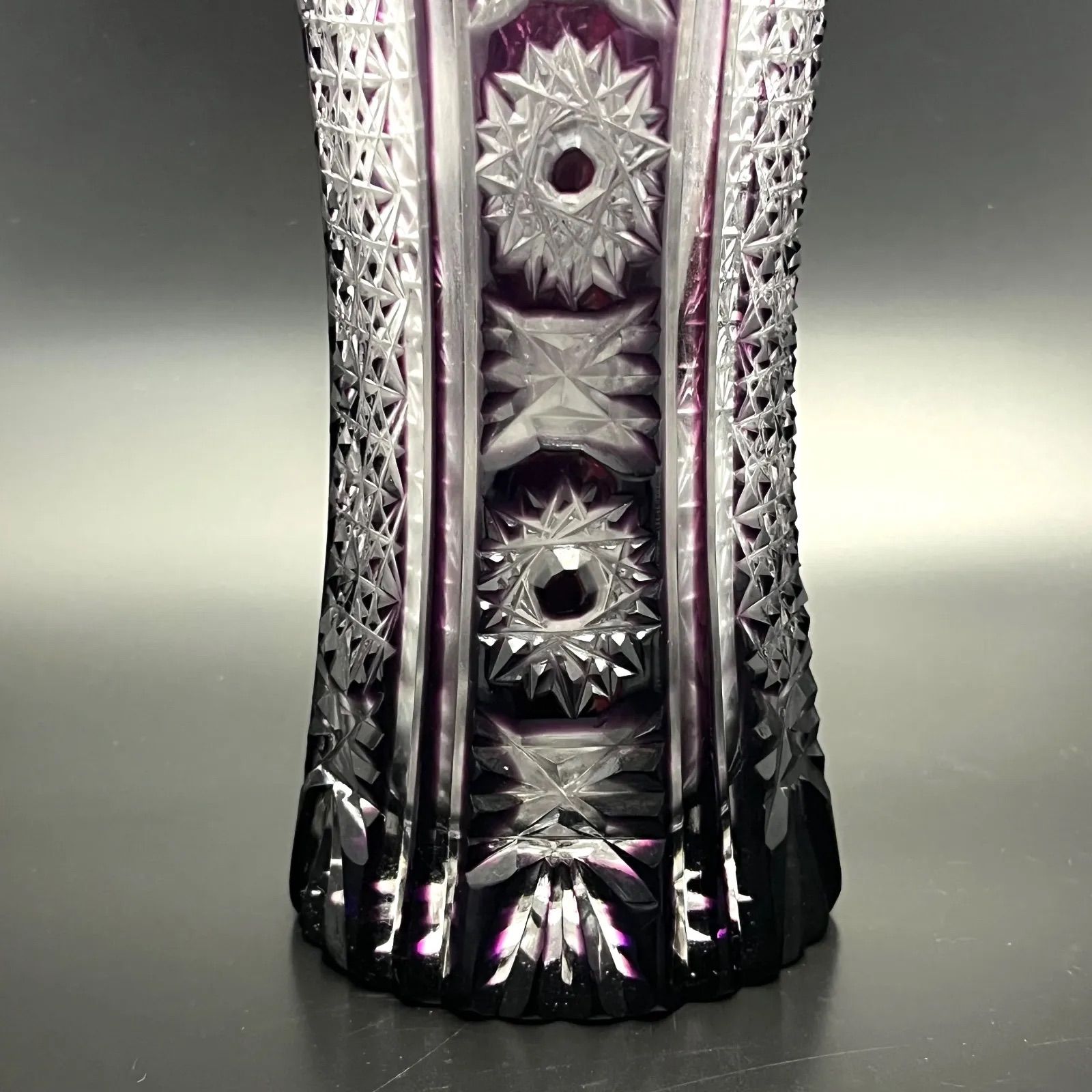 ◼︎美品◼︎【北一硝子】花瓶 フラワーベース クリスタルハンドカット 