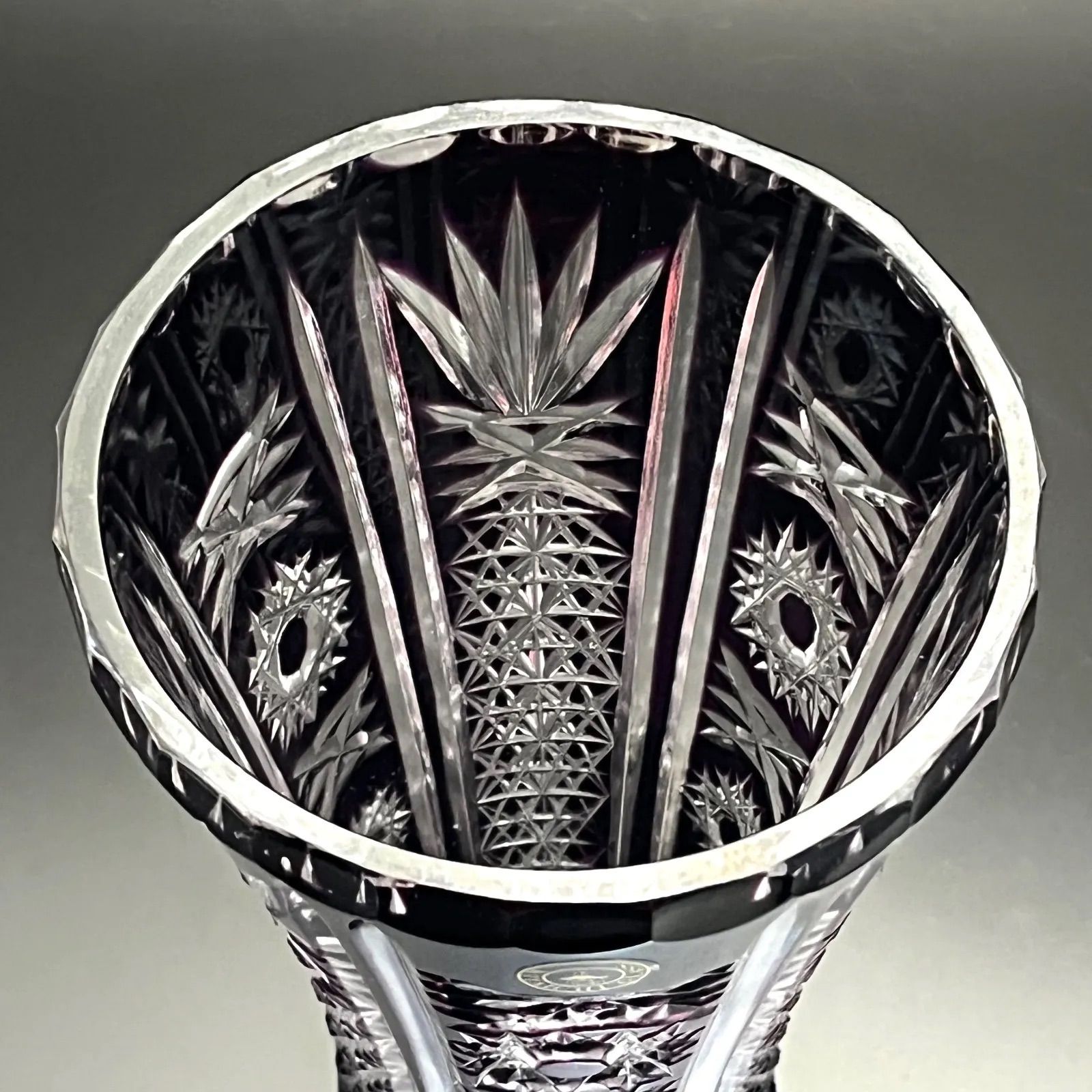 ◼︎美品◼︎【北一硝子】花瓶 フラワーベース クリスタルハンドカット