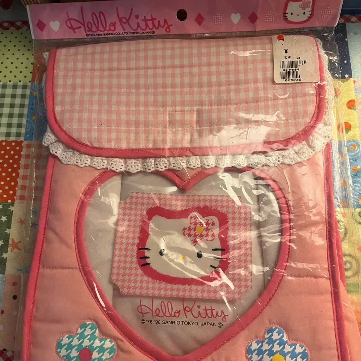 レトロキティー カオハナハローキティ ハローキティ ウォールポケット タオル収納ボックス