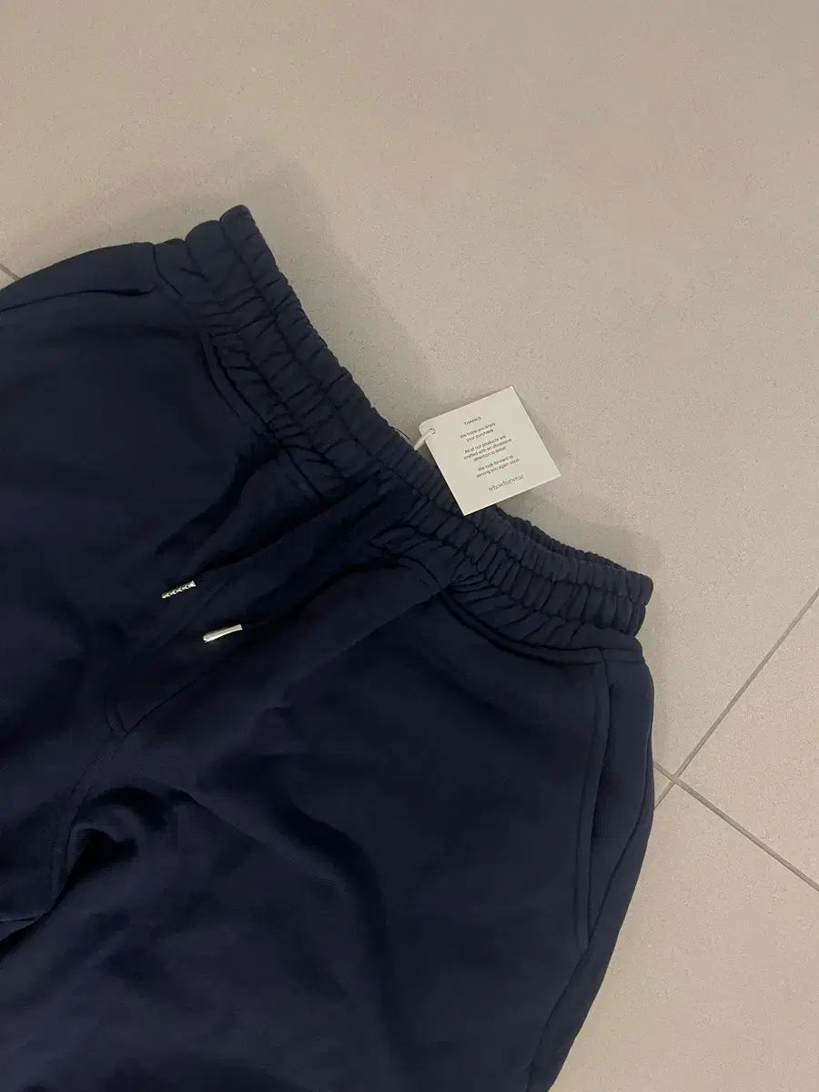 WHO WEAR rew ネイビー カーゴ 起毛 パンツ フリーサイズ