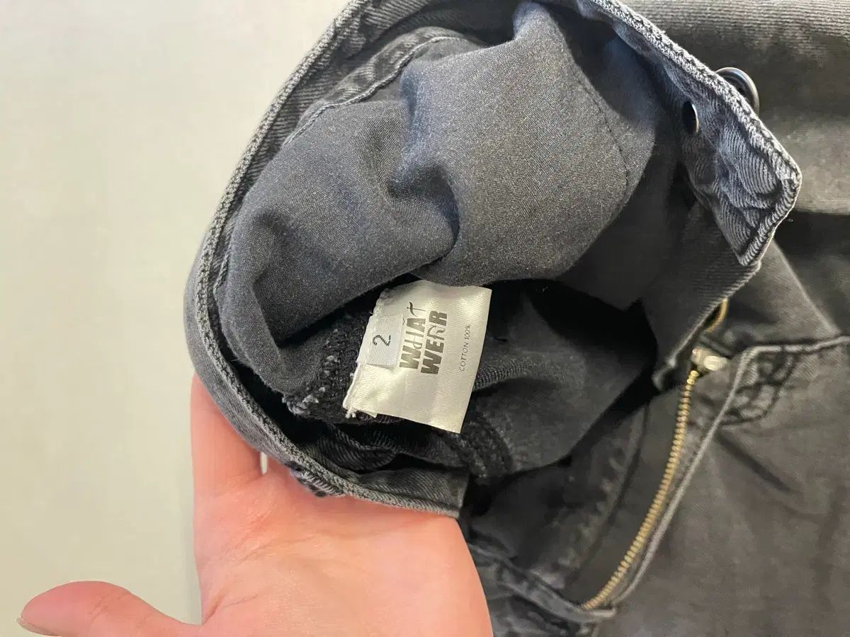  WHOWEAR rew ブラックデニムパンツ M その他 デニム ジーンズ