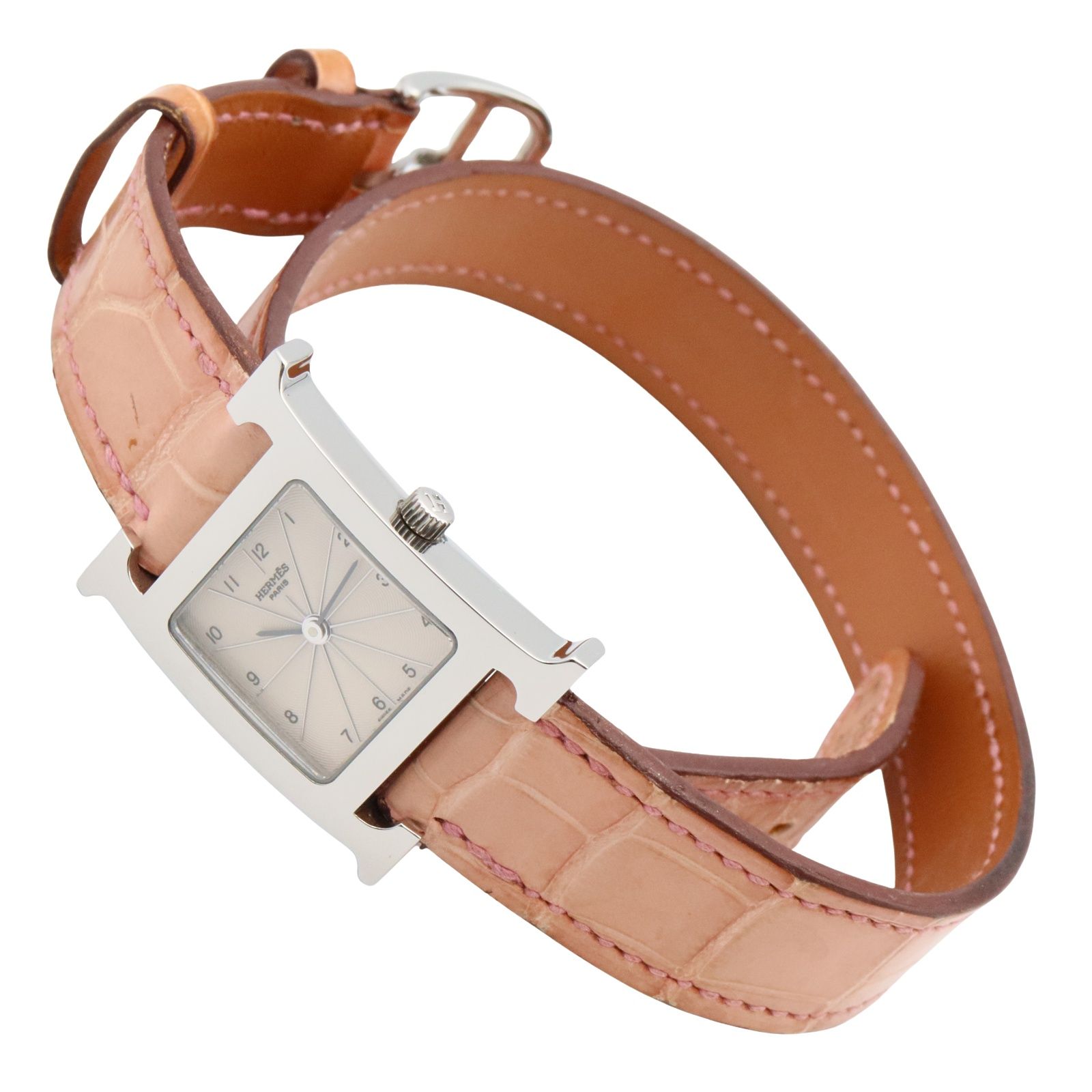  エルメス HERMES 腕時計 Hウォッチ HH 1.210 シルバー ステンレススチール レディース A その他 時計