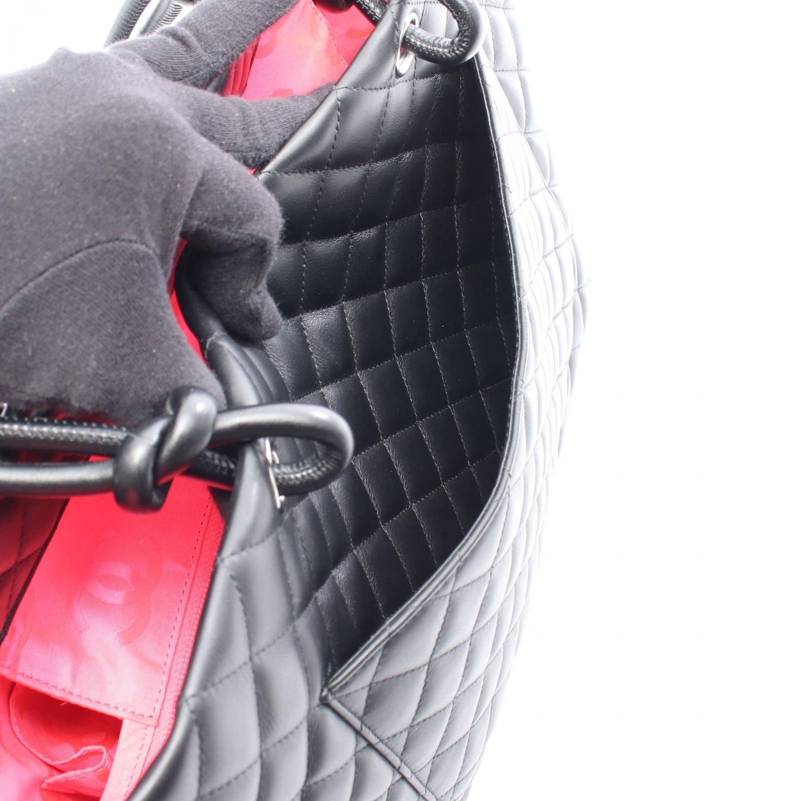 シャネル CHANEL トートバッグ カンボンライン ラージ ブラック