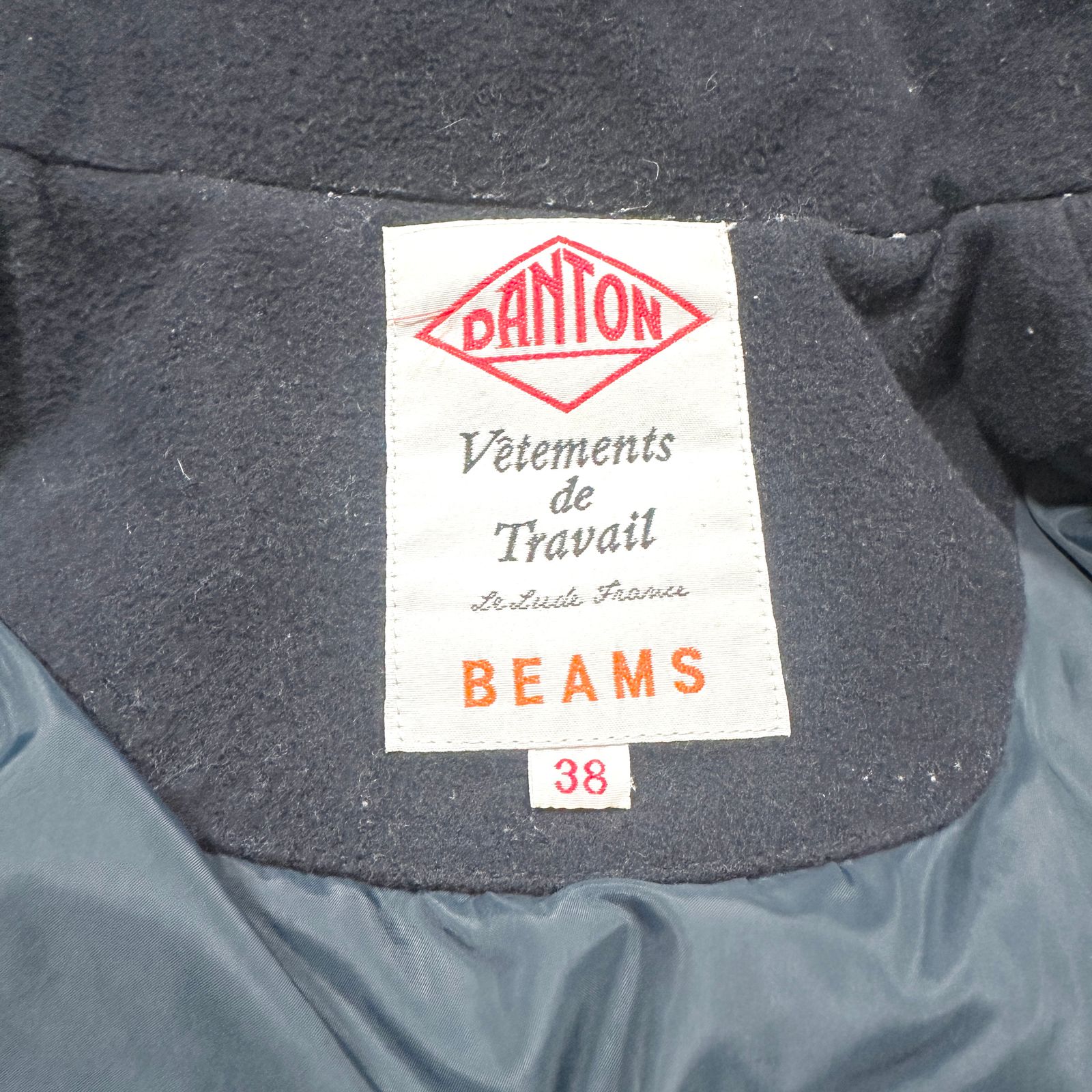 美品】DANTON×BEAMS ウールモッサダウンジャケットネイビー 38 - メルカリ