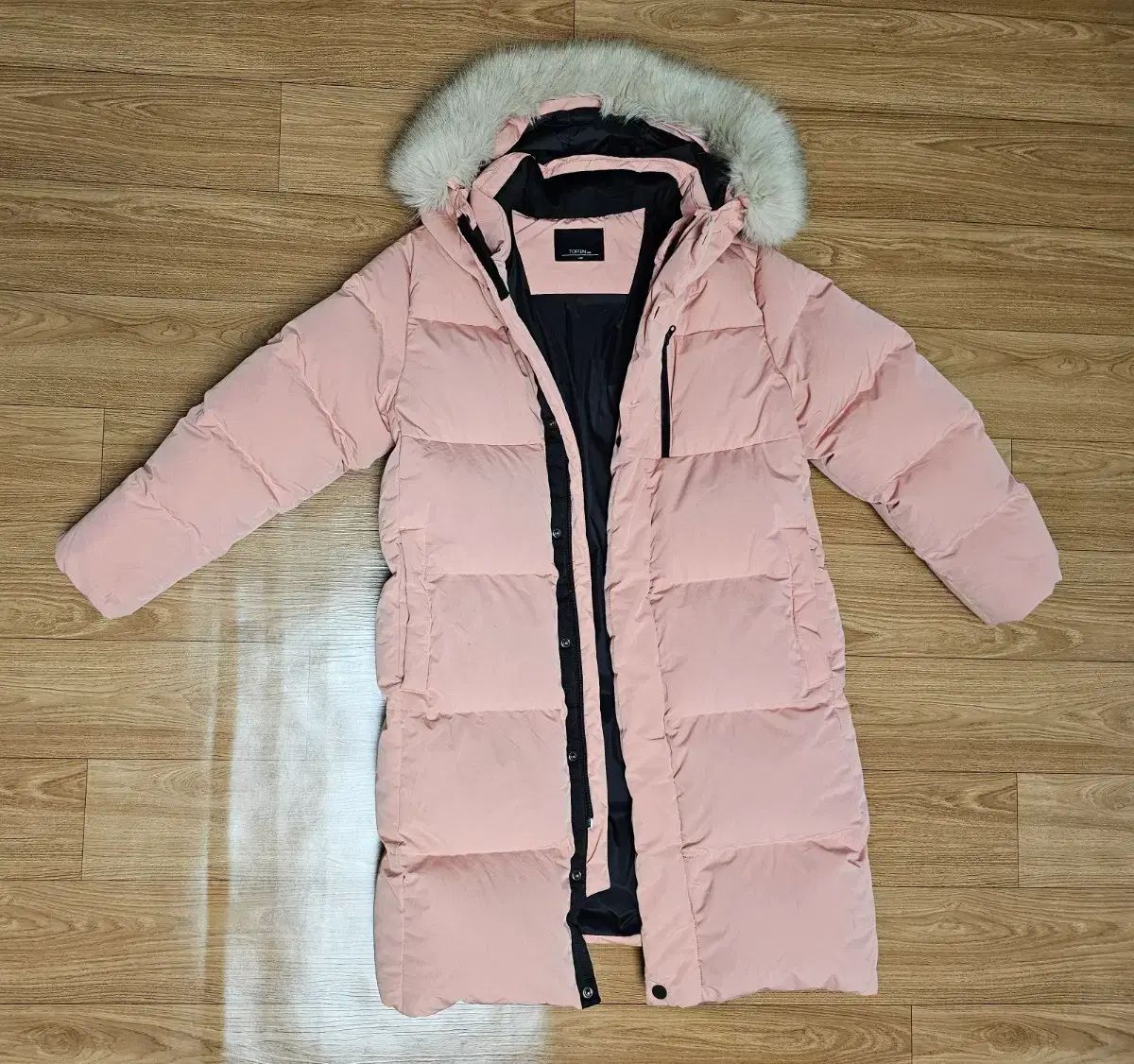 トップテンキッズ ピンク ロング ダウン 140