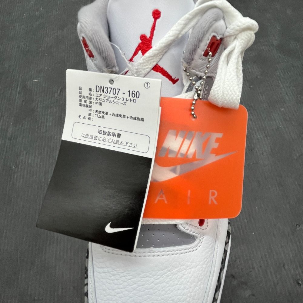 06w15840 ナイキ Nike Air Jordan 3 Retro OG Fire Red (2022) 27cm