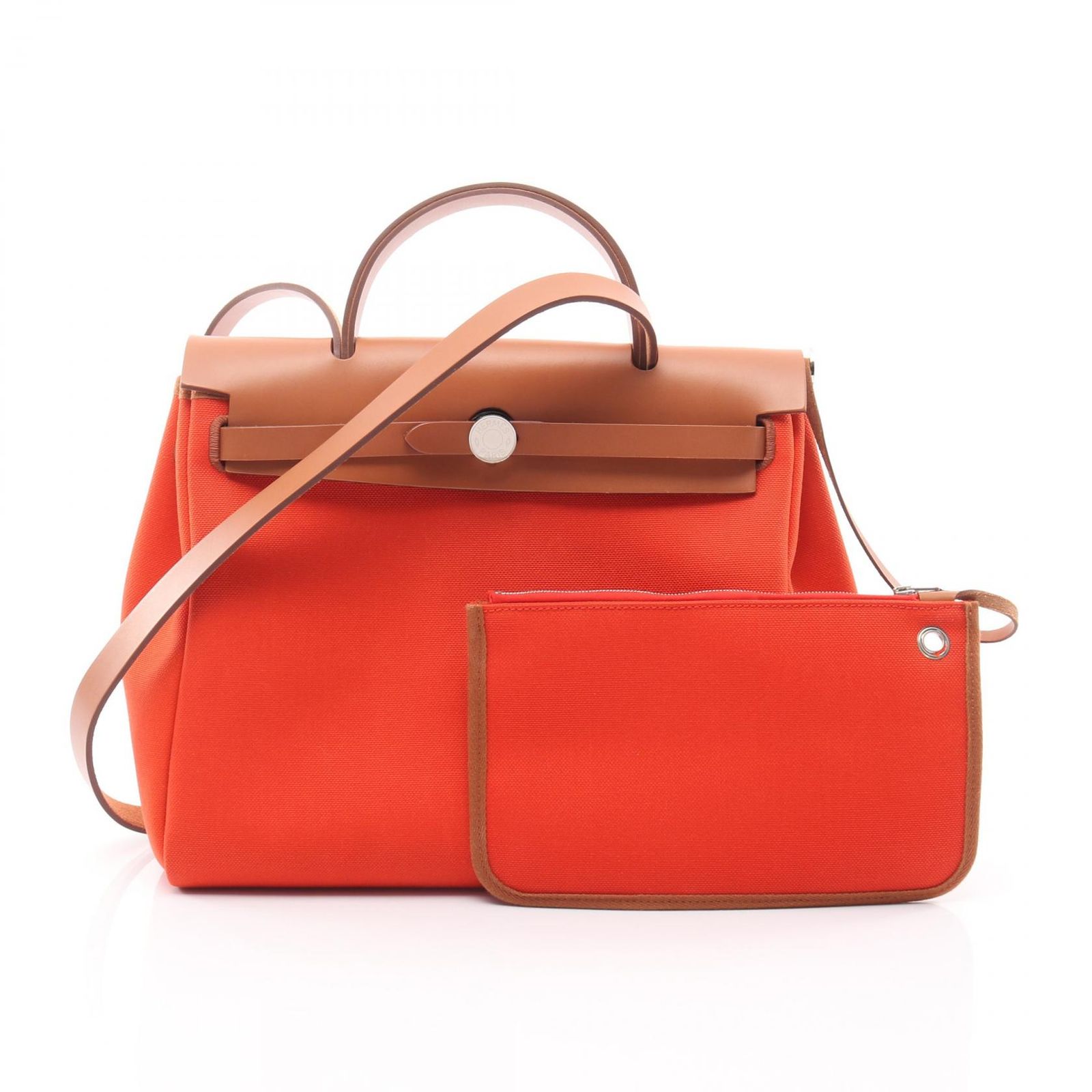 エルメス HERMES ハンドバッグ エールバッグジップPM ルトゥルネ カプシーヌ|ナチュラル キャンバス カプシーヌ レディース