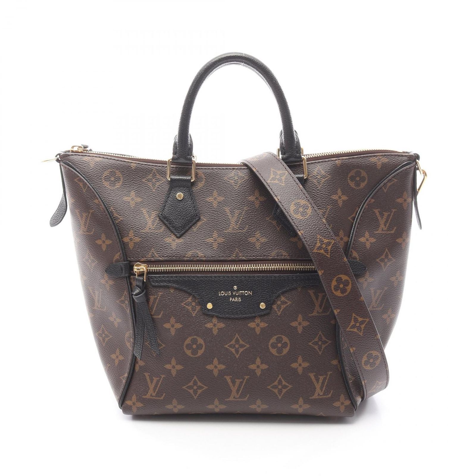 ルイ ヴィトン LOUIS VUITTON ハンドバッグ トゥルネルPM M 44057 ノワール PVCコーティングキャンバス レザー レディース A