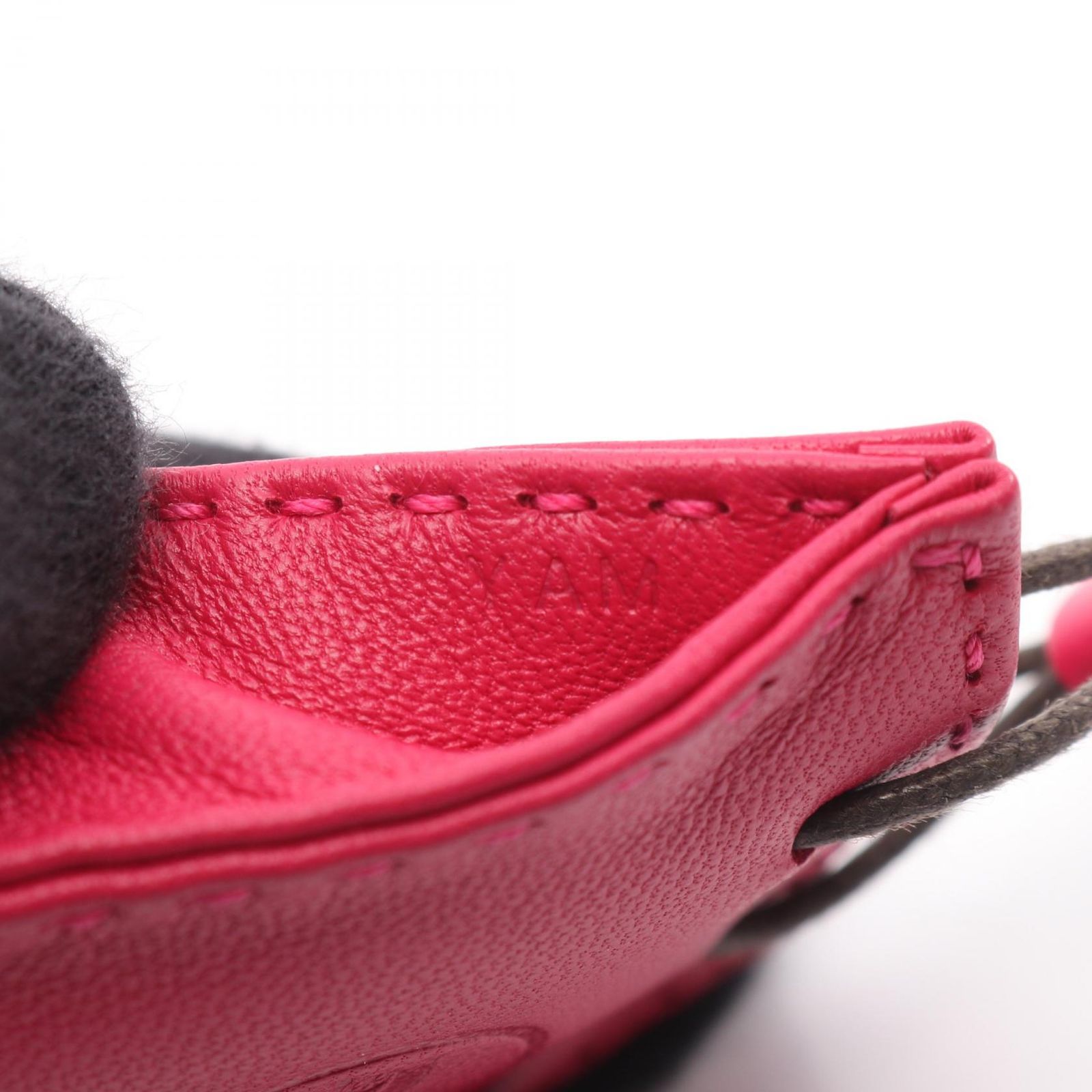 エルメス HERMES チャーム サックオランジュ ローズメキシコ レザー