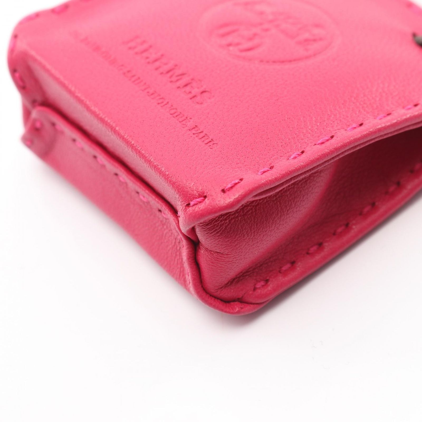 エルメス HERMES チャーム サックオランジュ ローズメキシコ レザー