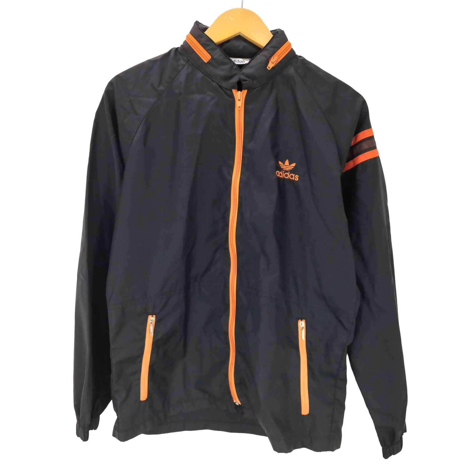 アディダス adidas 90S デサント製 三角タグ トレフォイル ロゴ 刺繍