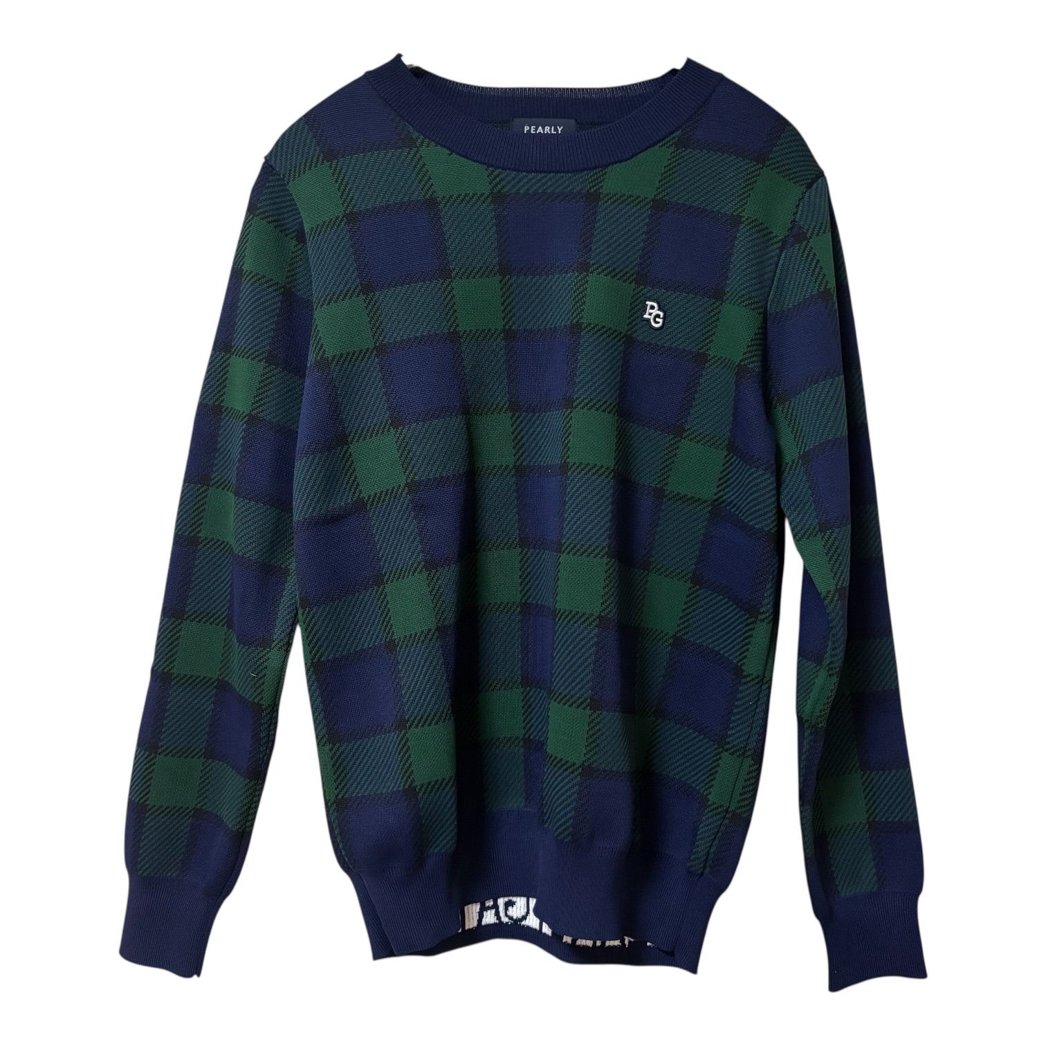 パーリーゲイツ⭐︎チェックニット⭐︎新品同様♪1 MN4 【タグ付き新品】PEARLY GATES パーリーゲイツ チェック柄 ニット