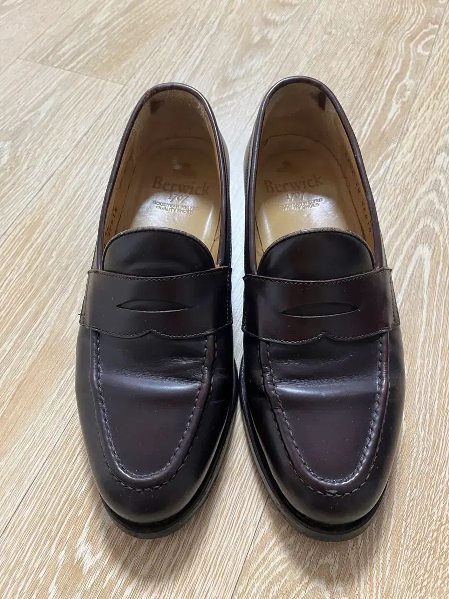 Berwick バーウィック 9628 メンズ ペニー ローファー バーガンディ サイズ 6