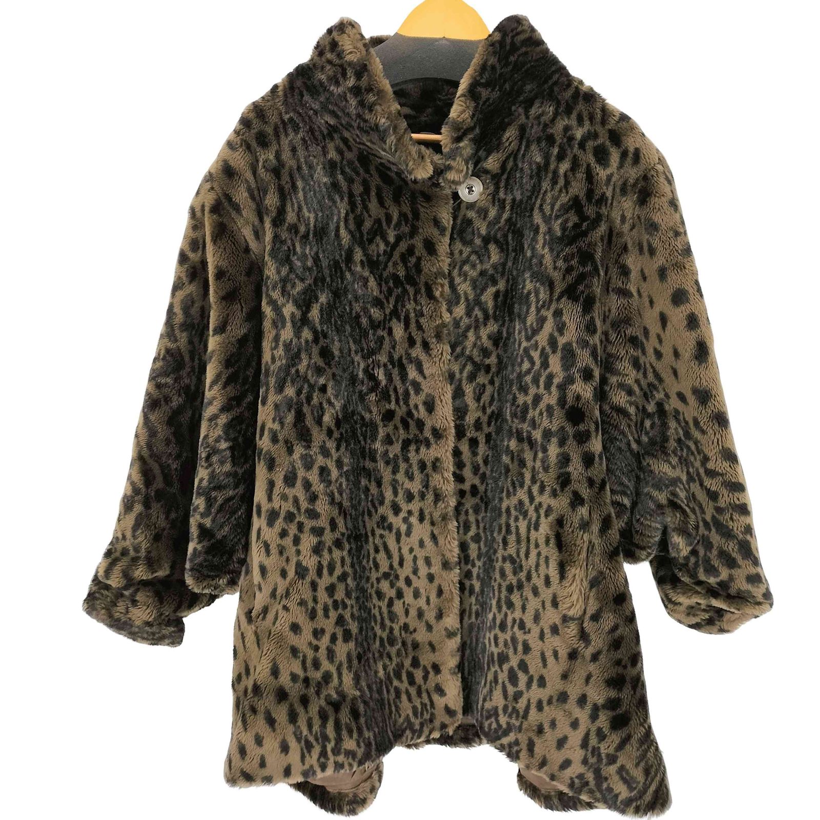 ユーズドフルギ USED古着 レオパード フェイクファージャケット Y2K