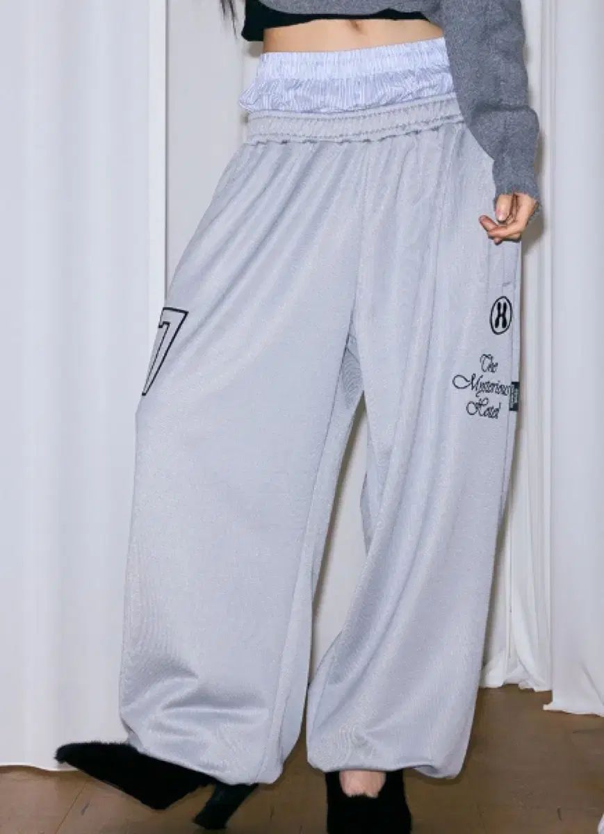 THE MYSTERIOUS HOTEL ザ ミステリアス ホテル レイヤード ジャージ パンツ グレー み