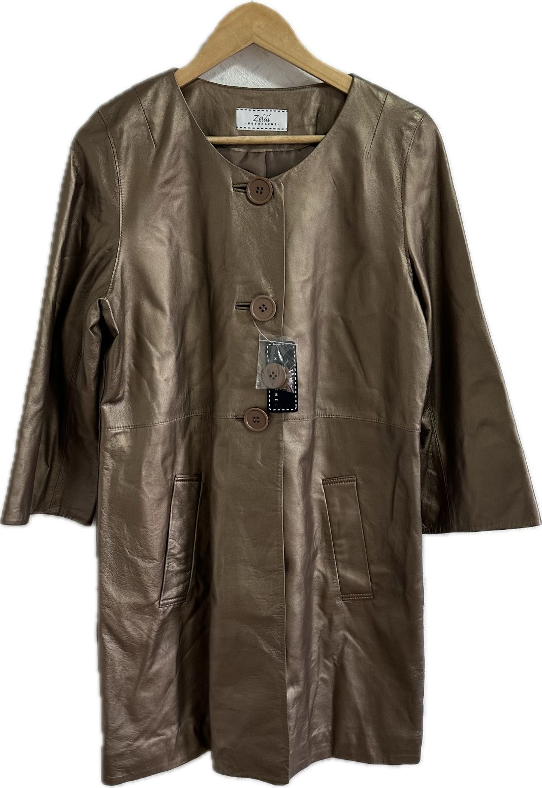 イメルダ ZM1689 【美品タグ付き】Zelal MOTOMACHIゼラール レザーコート