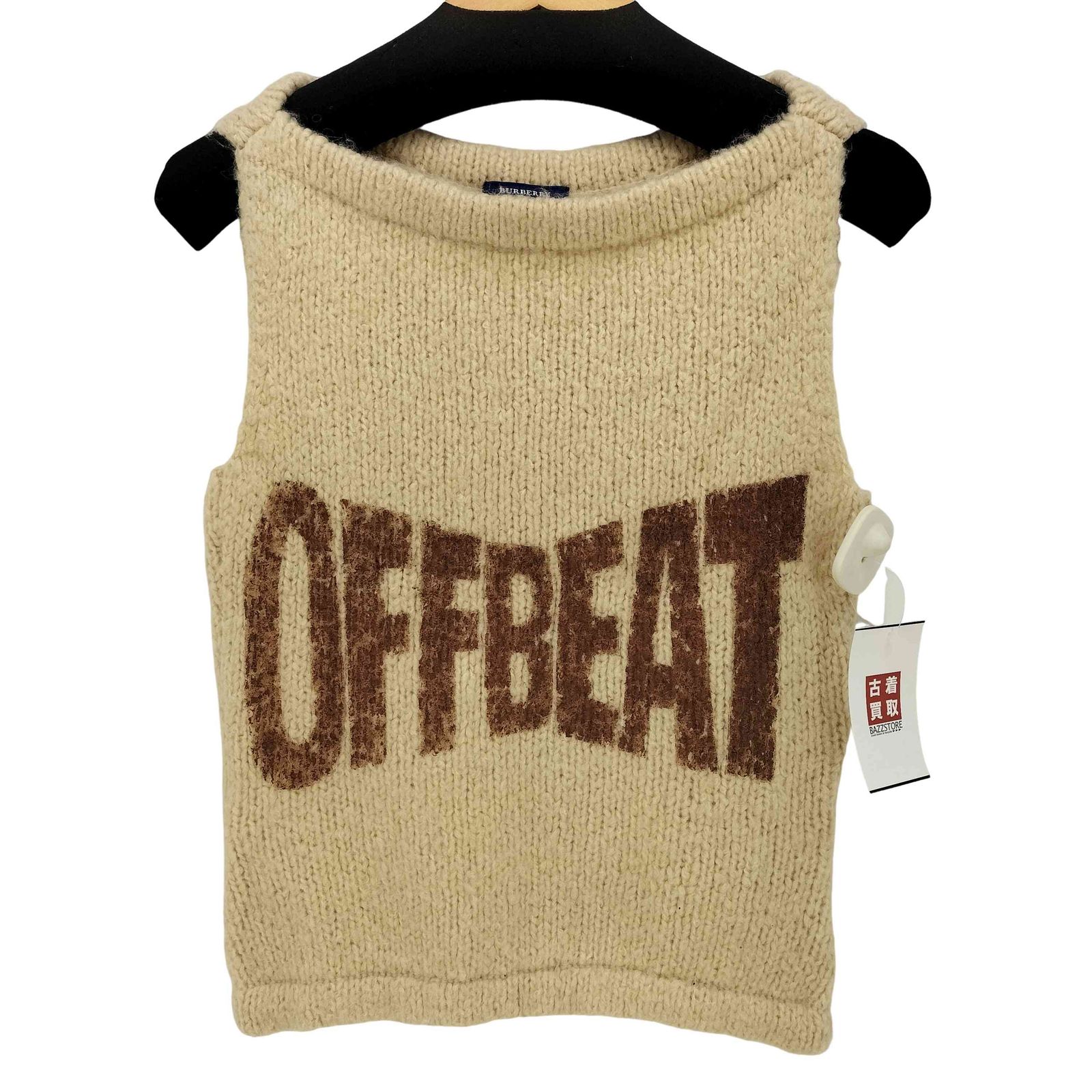 バーバリーロンドン BURBERRY LONDON フロントプリント ニットベスト