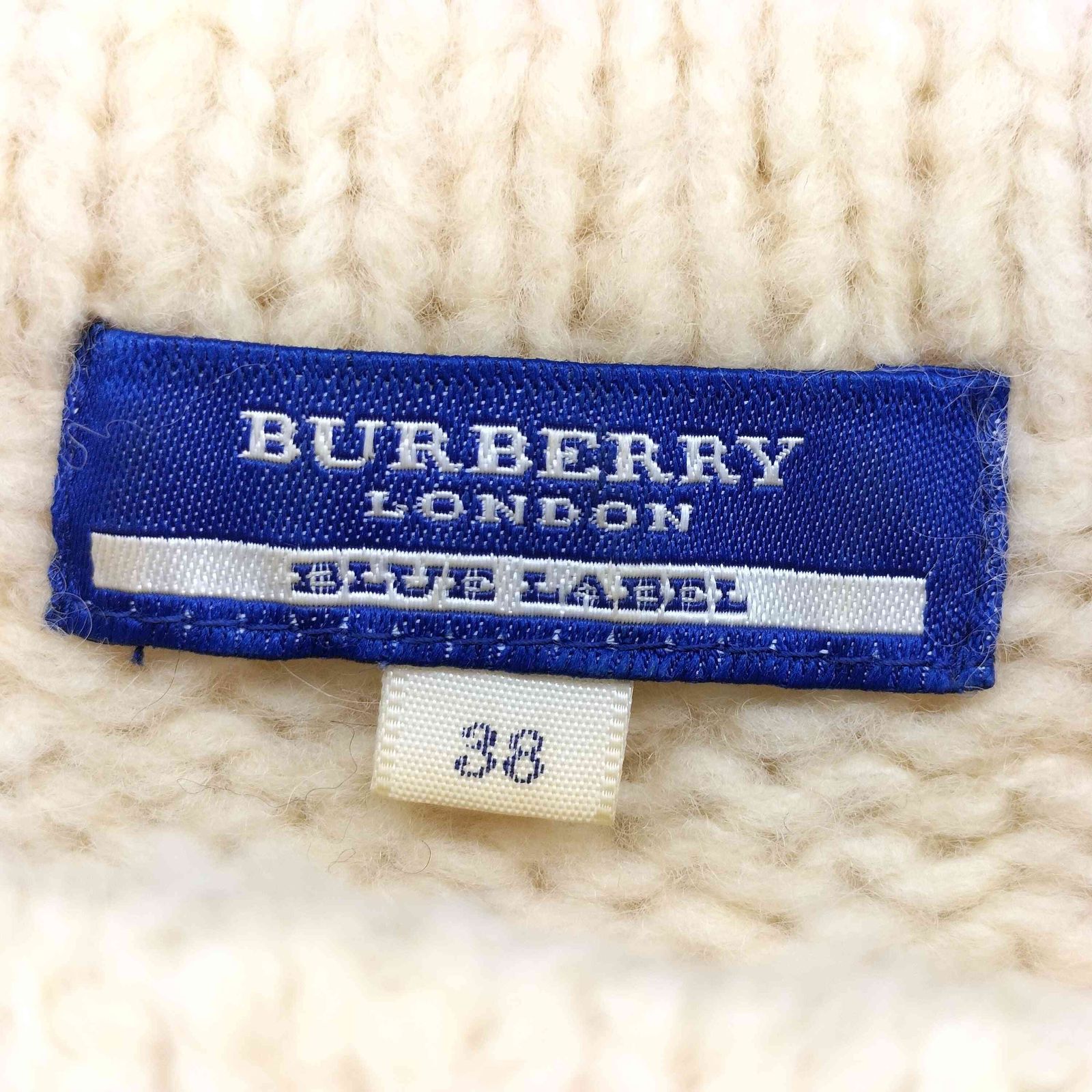 近年　バーバリーロンドン　イングランド　ダブルブレスト　ロング　ベスト　ロゴ バーバリーロンドン BURBERRY LONDON フロントプリント ニットベスト