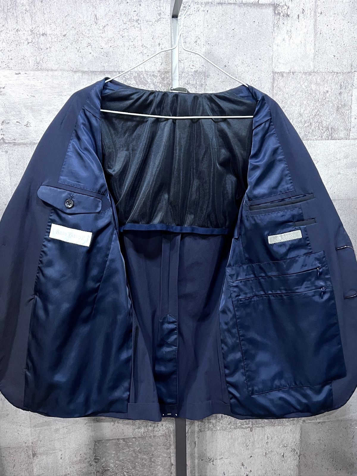 ナノユニバース SATO TAILOR 撥水 4WAY ストレッチ セットアップ 46