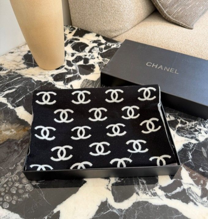 CHANEL シャネル カシミアスカーフ